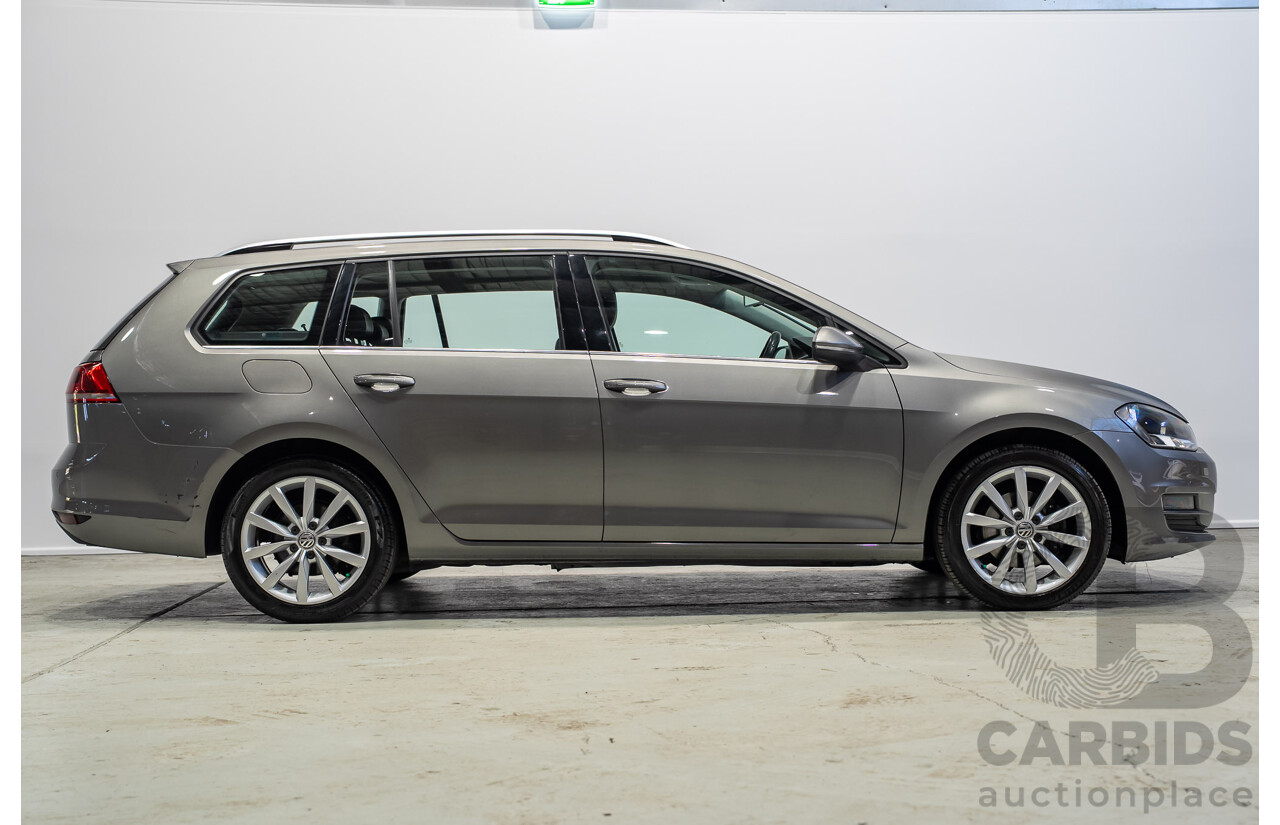 04/2016 Volkswagen Golf 110 TDI Highline AU MY16 4d Wagon Grey 2.0L