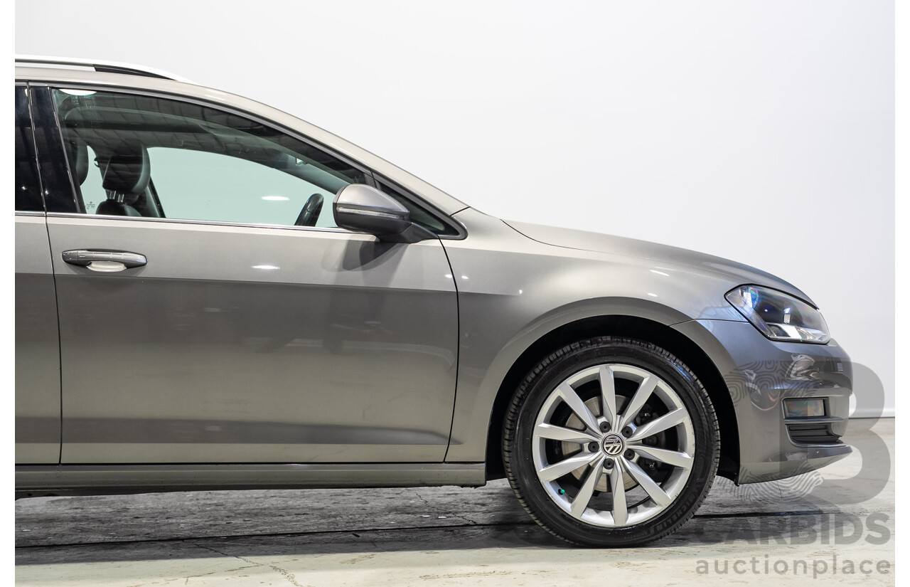 04/2016 Volkswagen Golf 110 TDI Highline AU MY16 4d Wagon Grey 2.0L