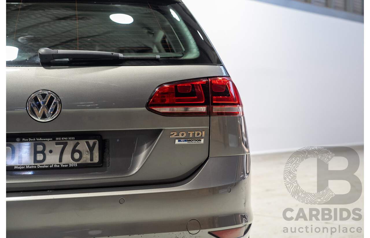04/2016 Volkswagen Golf 110 TDI Highline AU MY16 4d Wagon Grey 2.0L