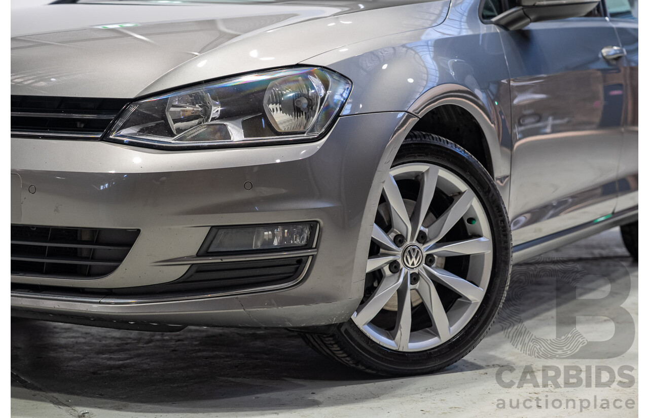 04/2016 Volkswagen Golf 110 TDI Highline AU MY16 4d Wagon Grey 2.0L