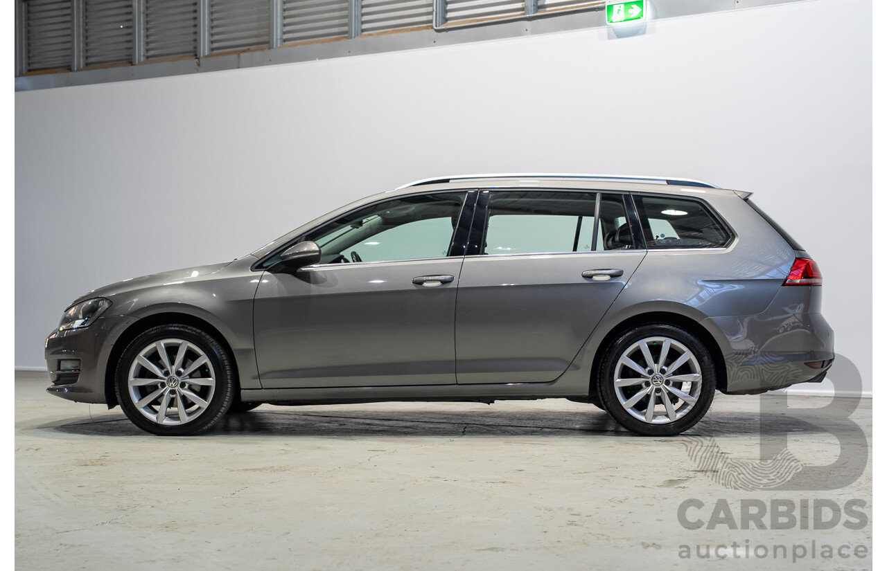 04/2016 Volkswagen Golf 110 TDI Highline AU MY16 4d Wagon Grey 2.0L