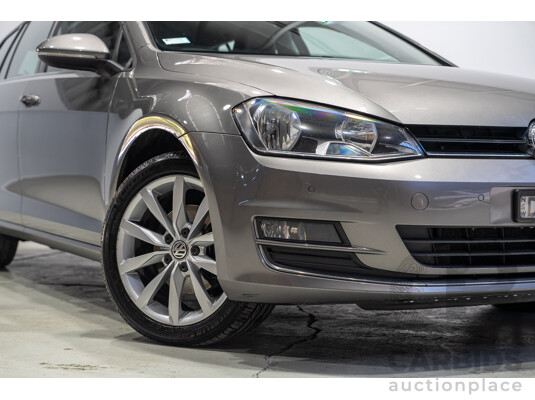 04/2016 Volkswagen Golf 110 TDI Highline AU MY16 4d Wagon Grey 2.0L