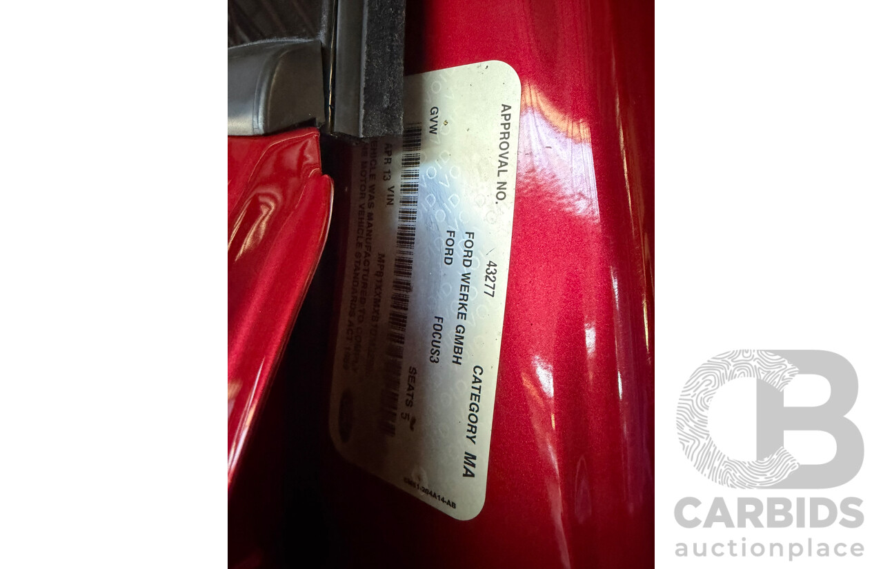 04/2013 Ford Focus Ambiente LW MK2 5d Hatchback Red 1.6L