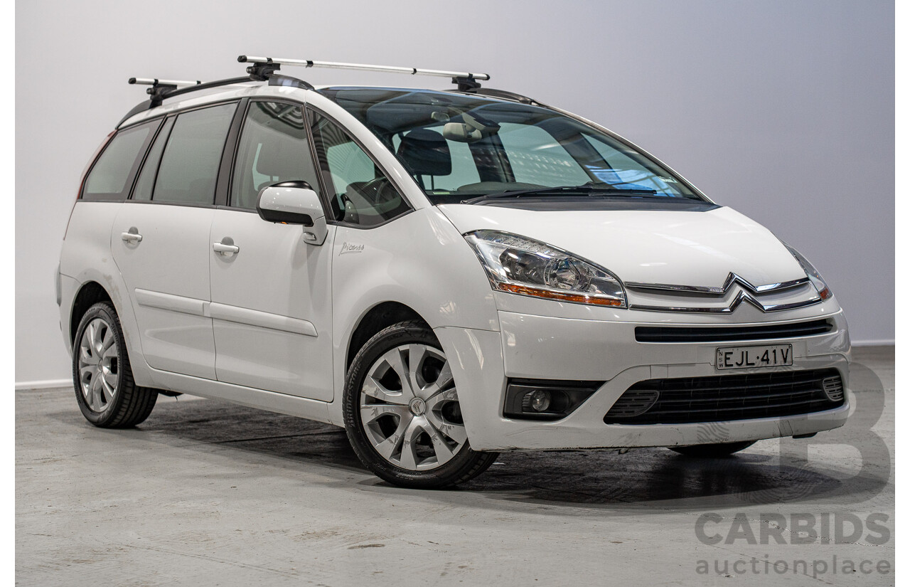 09/2010 Citroen C4 Picasso HDI (FWD) 4d Wagon White 2.0L 7 Seats