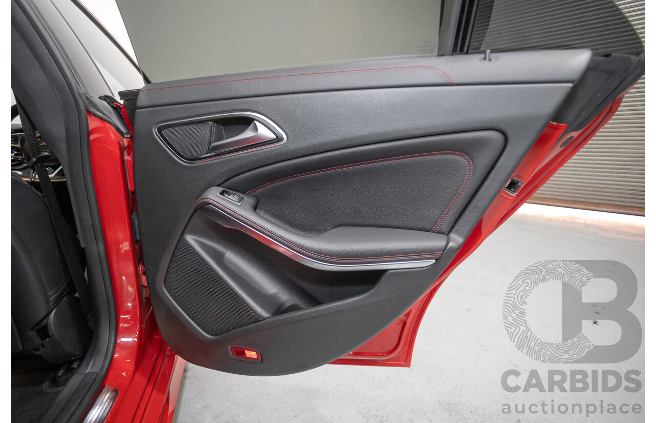 10/2015 Mercedes Benz CLA 250 Sport 4Matic (AWD) 117 MY15 4d Coupe Jupiter Red Turbo 2.0L