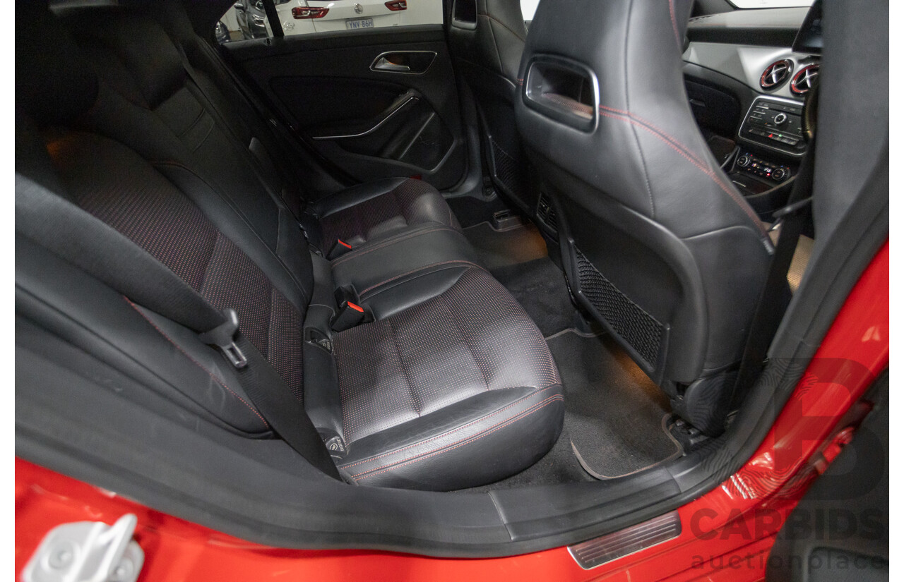 10/2015 Mercedes Benz CLA 250 Sport 4Matic (AWD) 117 MY15 4d Coupe Jupiter Red Turbo 2.0L