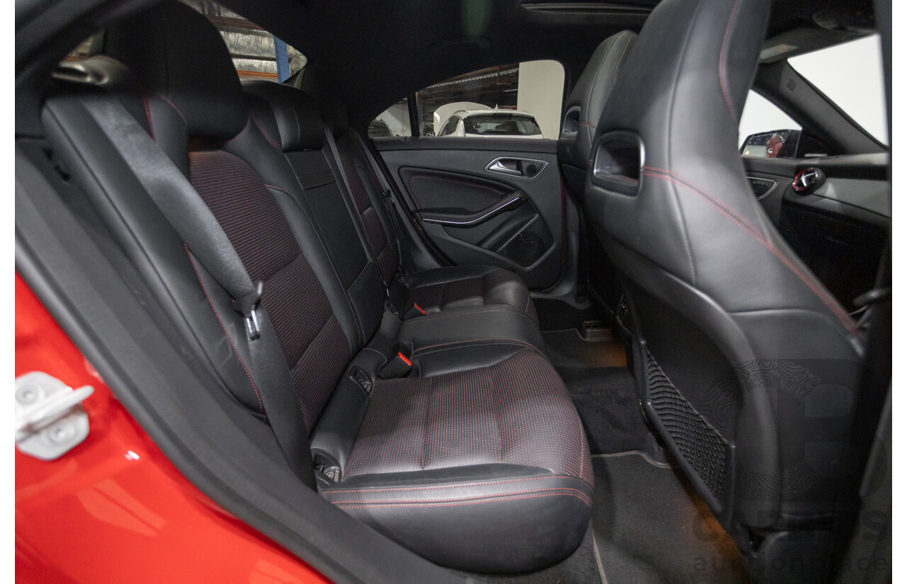10/2015 Mercedes Benz CLA 250 Sport 4Matic (AWD) 117 MY15 4d Coupe Jupiter Red Turbo 2.0L