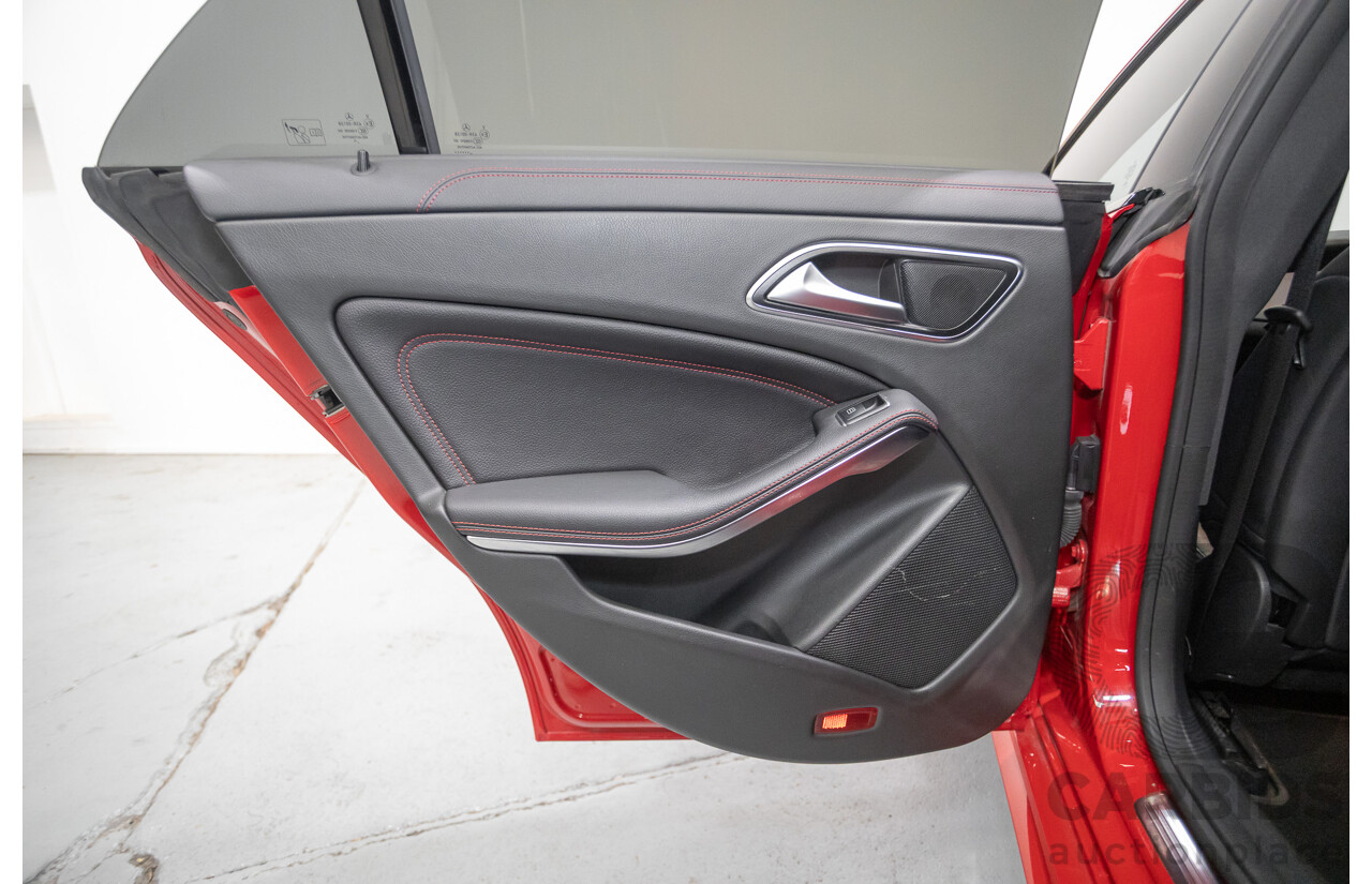 10/2015 Mercedes Benz CLA 250 Sport 4Matic (AWD) 117 MY15 4d Coupe Jupiter Red Turbo 2.0L