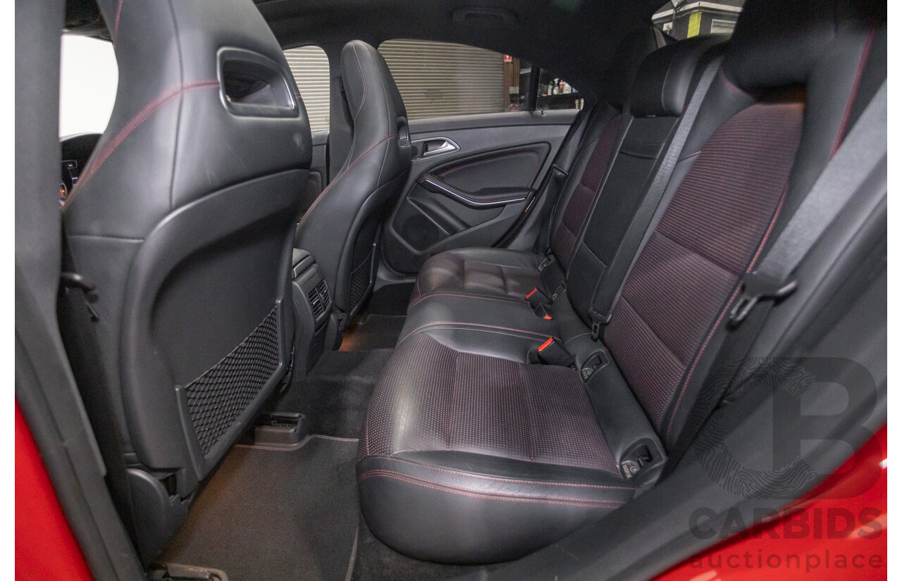 10/2015 Mercedes Benz CLA 250 Sport 4Matic (AWD) 117 MY15 4d Coupe Jupiter Red Turbo 2.0L