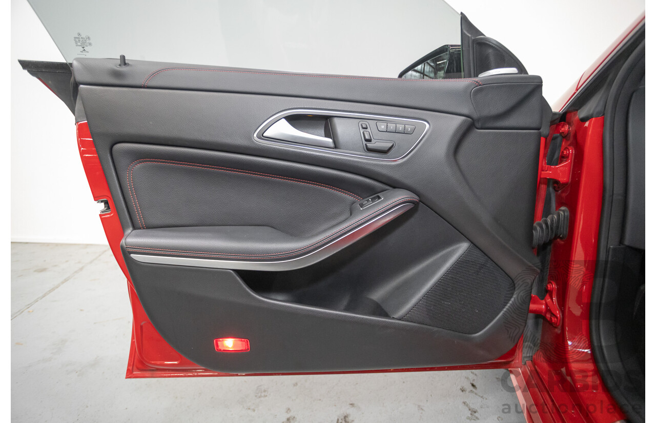 10/2015 Mercedes Benz CLA 250 Sport 4Matic (AWD) 117 MY15 4d Coupe Jupiter Red Turbo 2.0L