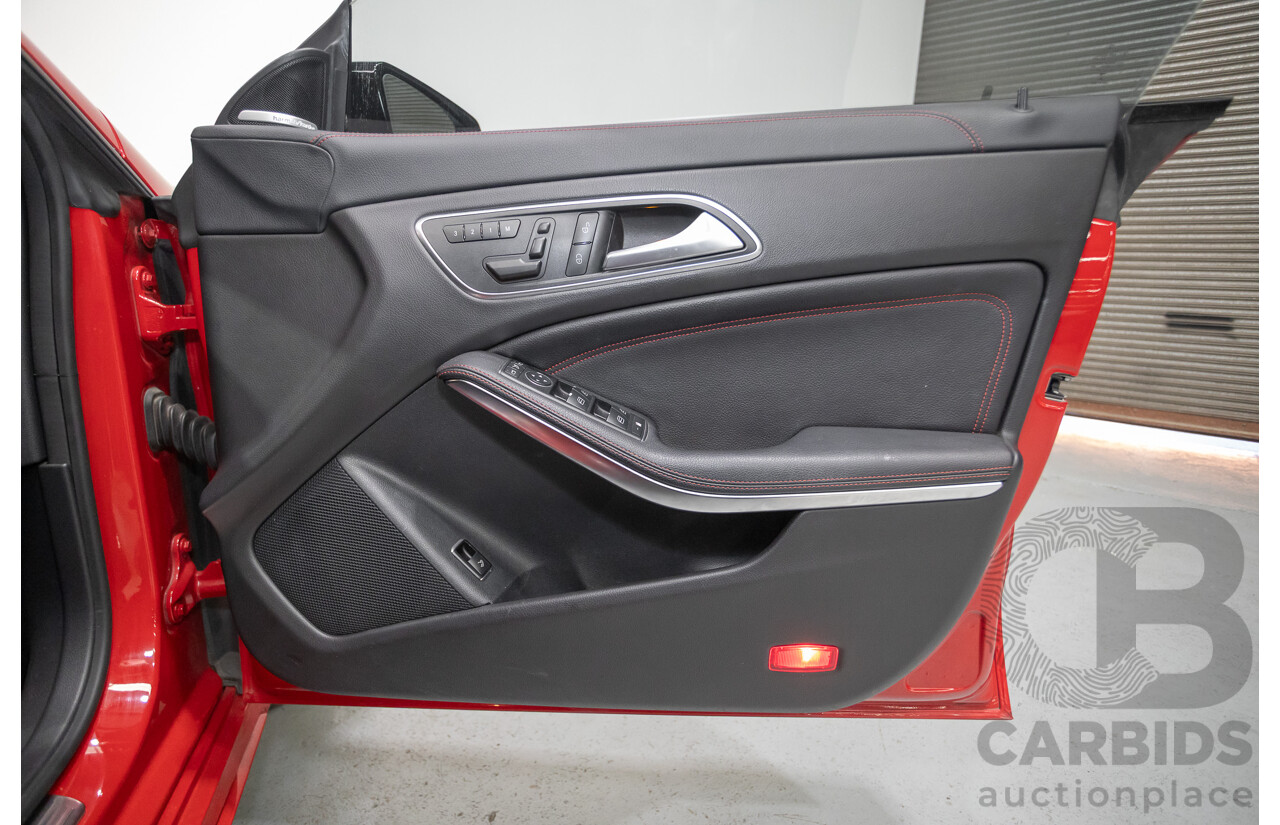 10/2015 Mercedes Benz CLA 250 Sport 4Matic (AWD) 117 MY15 4d Coupe Jupiter Red Turbo 2.0L