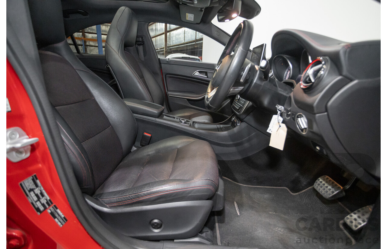 10/2015 Mercedes Benz CLA 250 Sport 4Matic (AWD) 117 MY15 4d Coupe Jupiter Red Turbo 2.0L