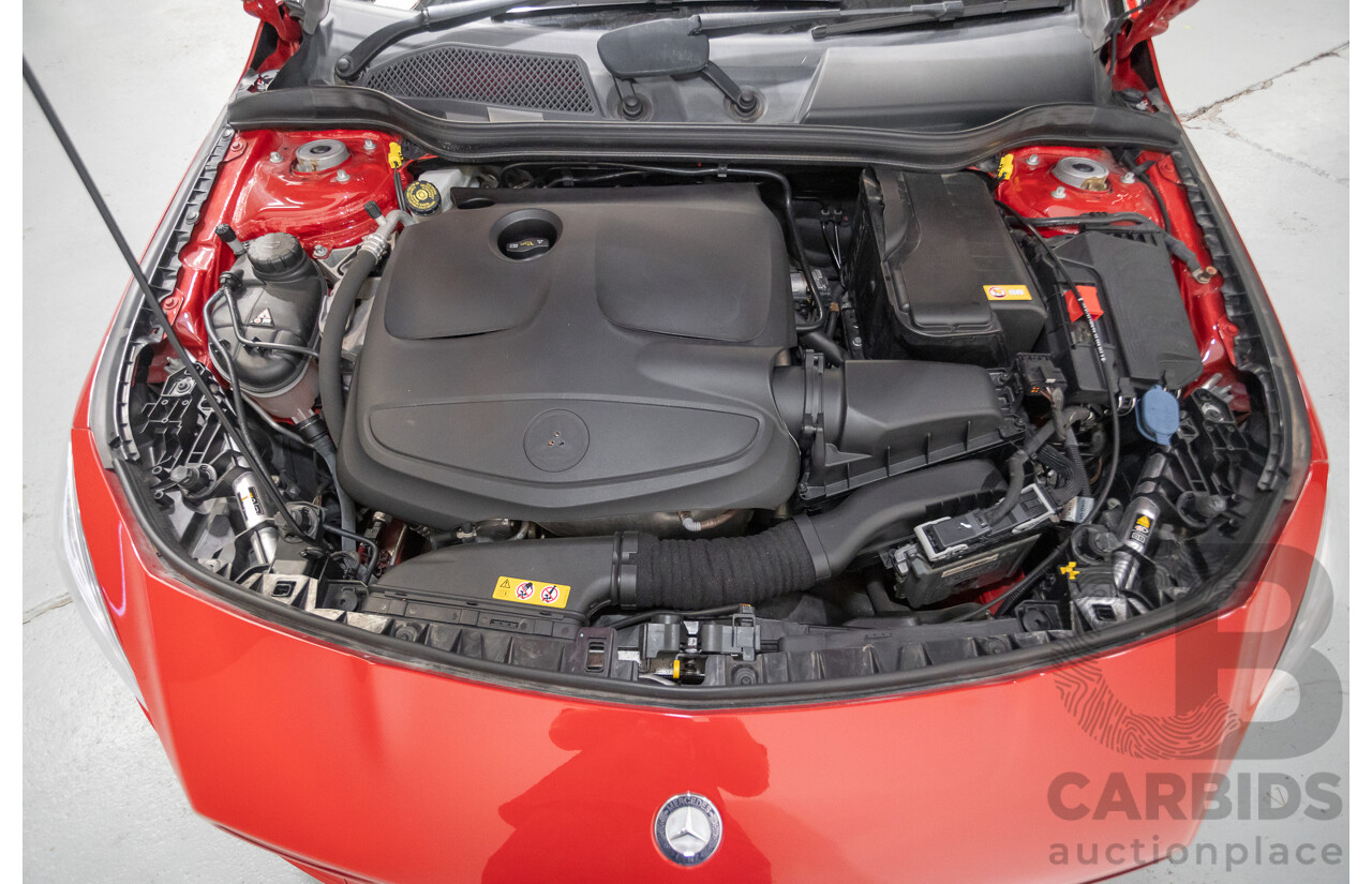 10/2015 Mercedes Benz CLA 250 Sport 4Matic (AWD) 117 MY15 4d Coupe Jupiter Red Turbo 2.0L