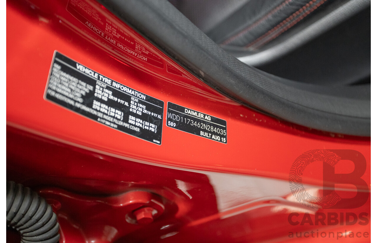 10/2015 Mercedes Benz CLA 250 Sport 4Matic (AWD) 117 MY15 4d Coupe Jupiter Red Turbo 2.0L