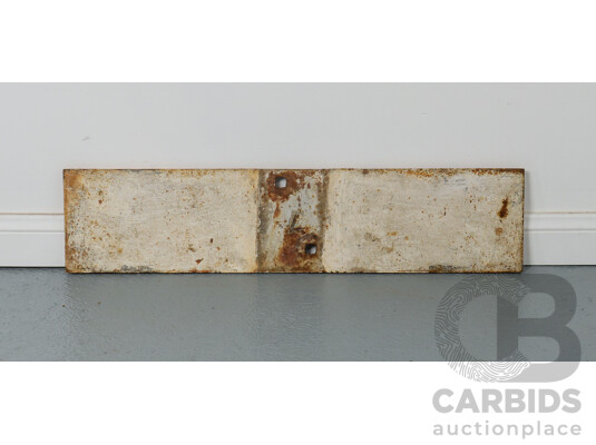Vintage Cast Iron Railway 'STOP' Sign
