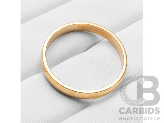 9ct Yellow Gold Wedder - Size R