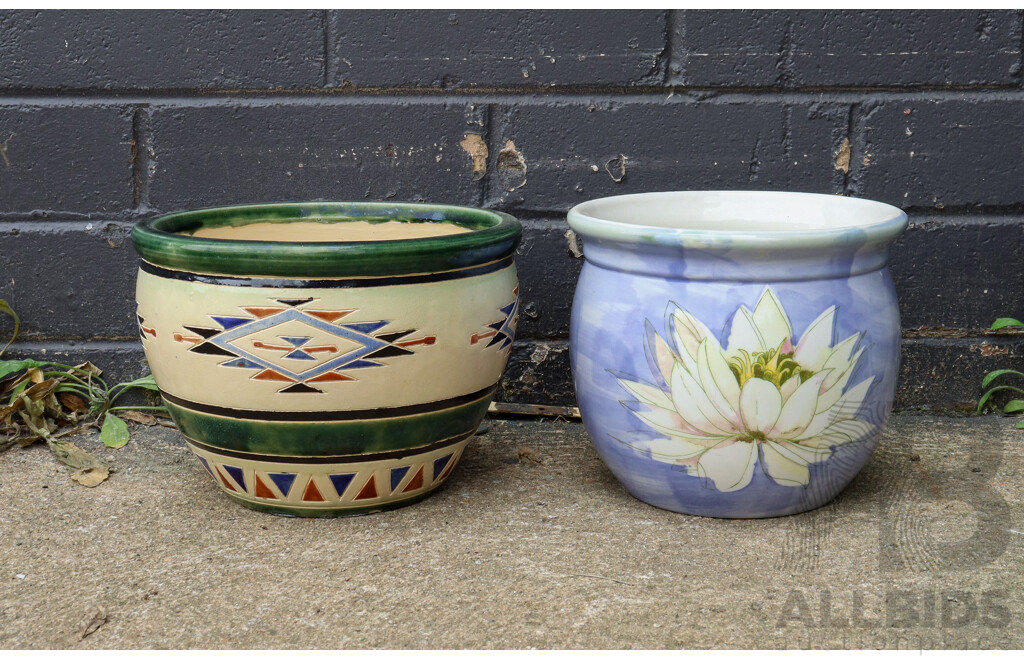 Collection of Decorative Ceramic Garden Pots