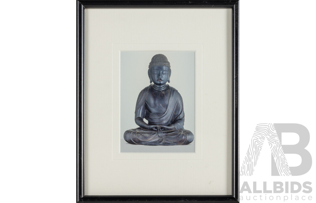 Amitabha (Amida), Buddha: Radiant Awakening, Colour Print of Original, 26H x 20.5W cm (frame)