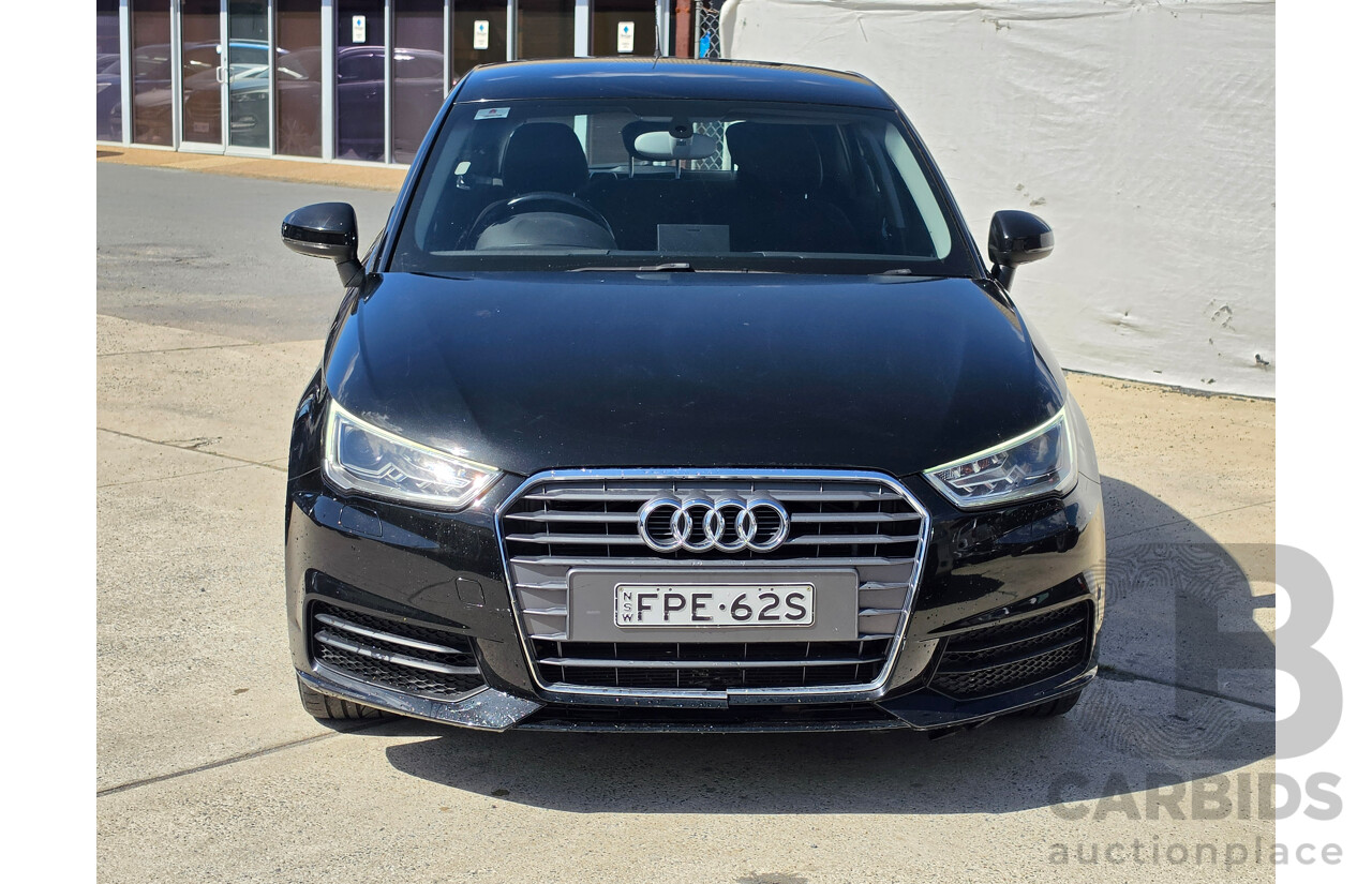 06/2016 Audi A1 SPORTBACK 1.0 TFSI 8X MY17 5D Hatchback Black 1.0L