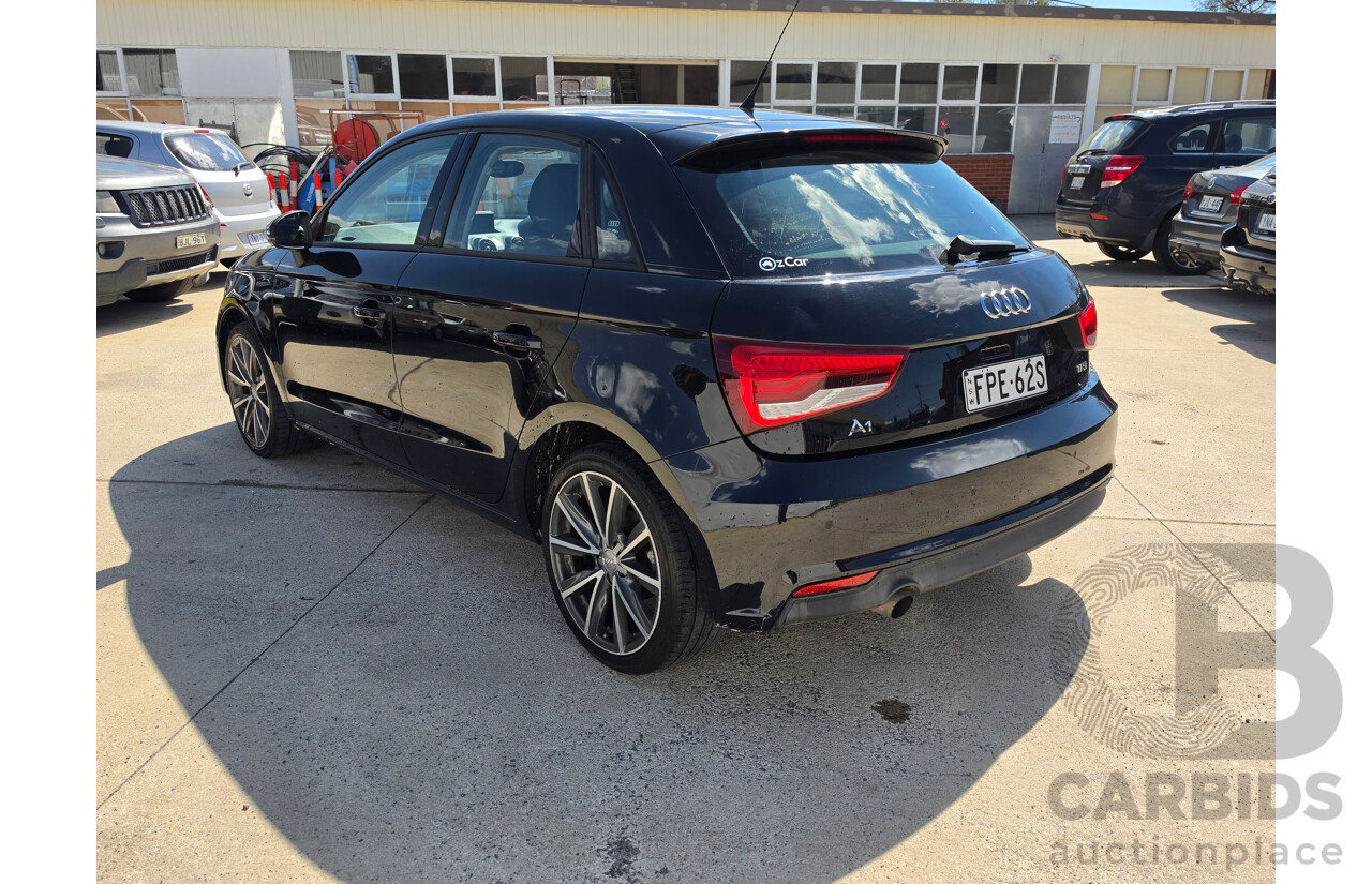 06/2016 Audi A1 SPORTBACK 1.0 TFSI 8X MY17 5D Hatchback Black 1.0L