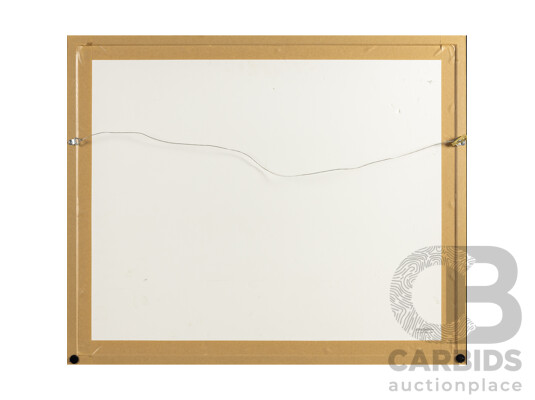 Antique Handwritten Arabic Manuscript Pages of the Qur'an, 63H x 76W cm (frame)