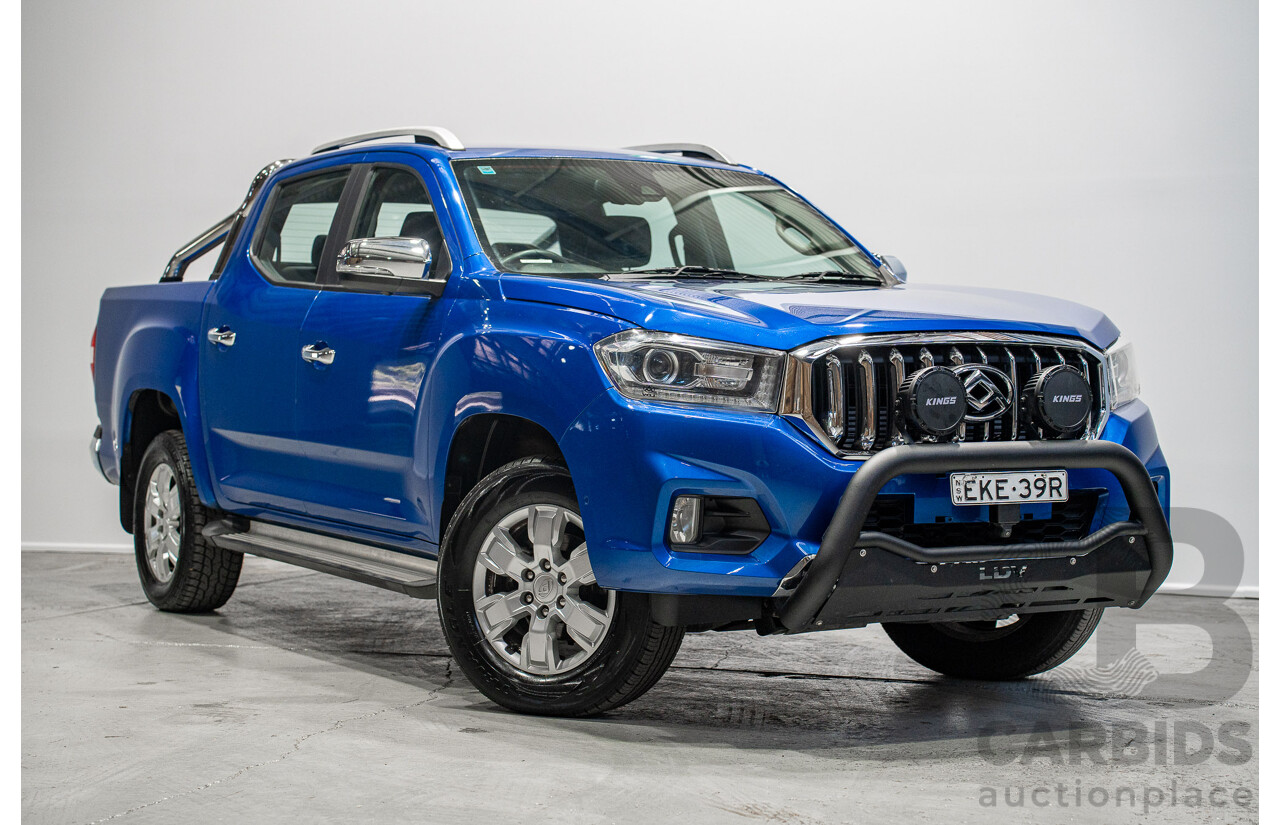10/2020 LDV T60 Luxe (4x4) SK8C Double Cab Utility Blue 2.8L