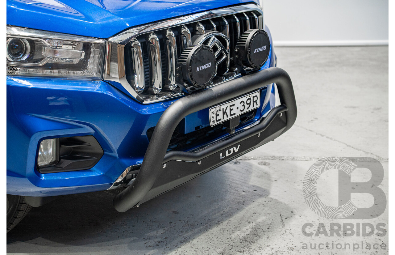10/2020 LDV T60 Luxe (4x4) SK8C Double Cab Utility Blue 2.8L