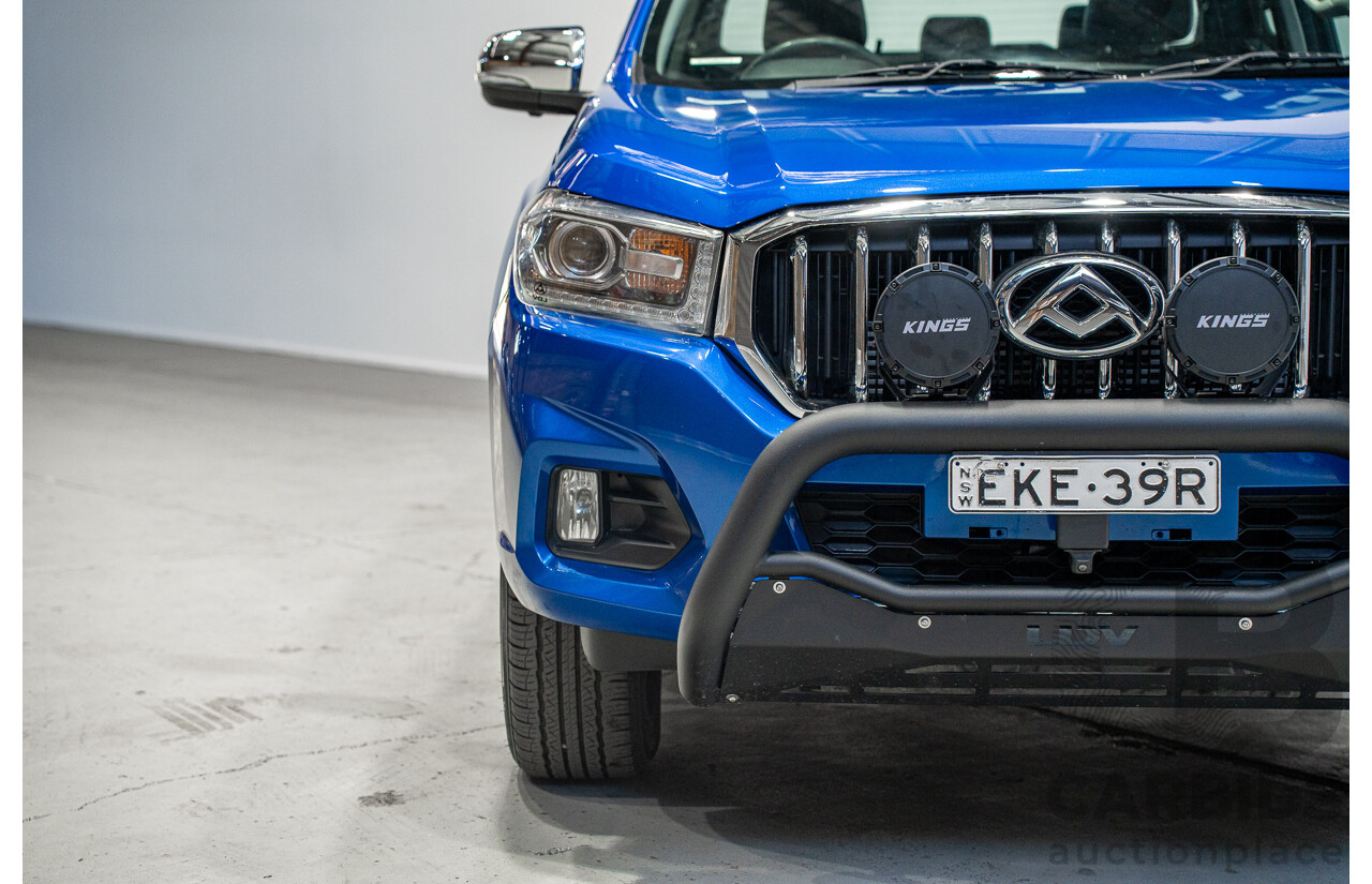 10/2020 LDV T60 Luxe (4x4) SK8C Double Cab Utility Blue 2.8L