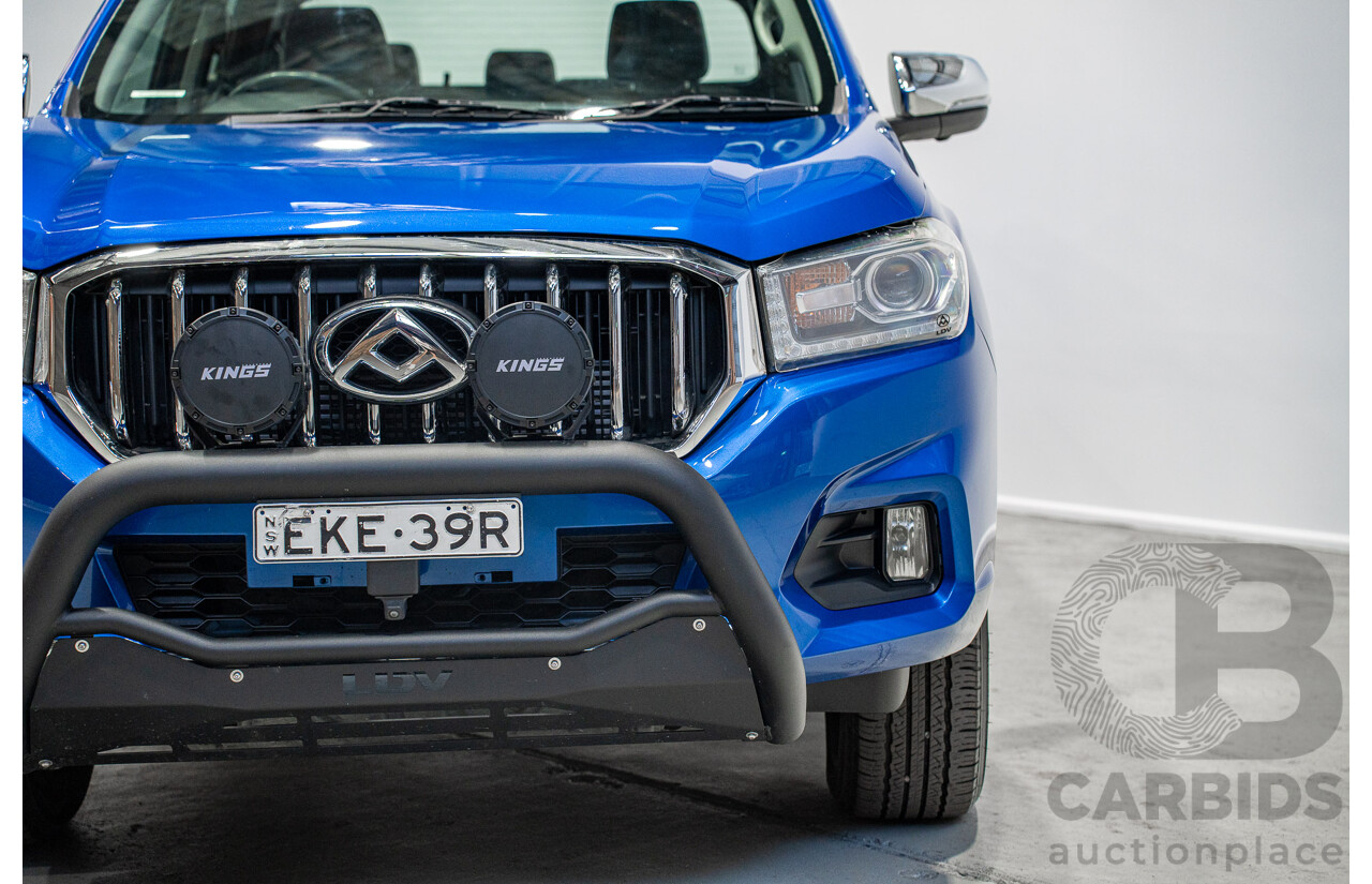 10/2020 LDV T60 Luxe (4x4) SK8C Double Cab Utility Blue 2.8L