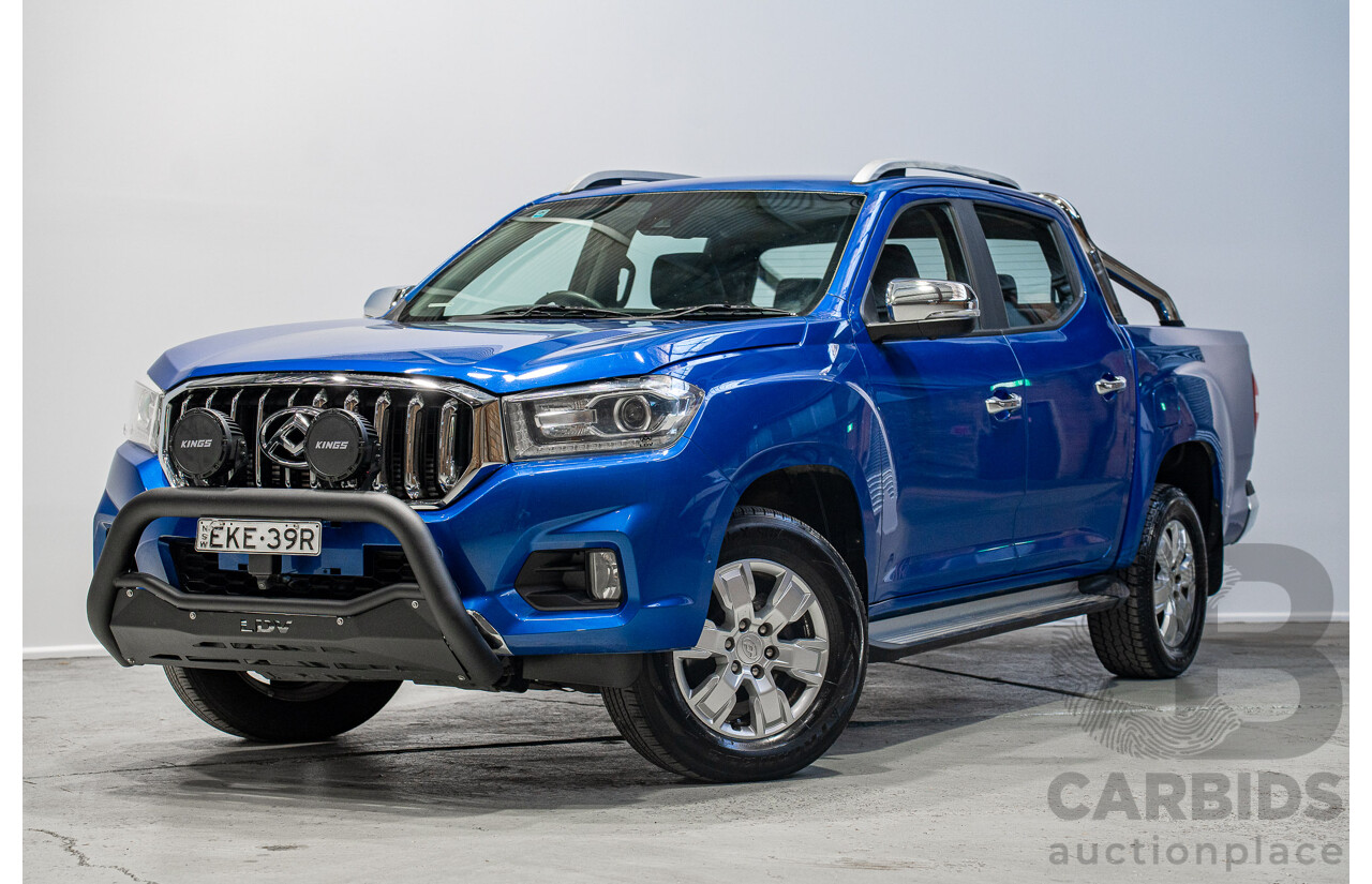10/2020 LDV T60 Luxe (4x4) SK8C Double Cab Utility Blue 2.8L