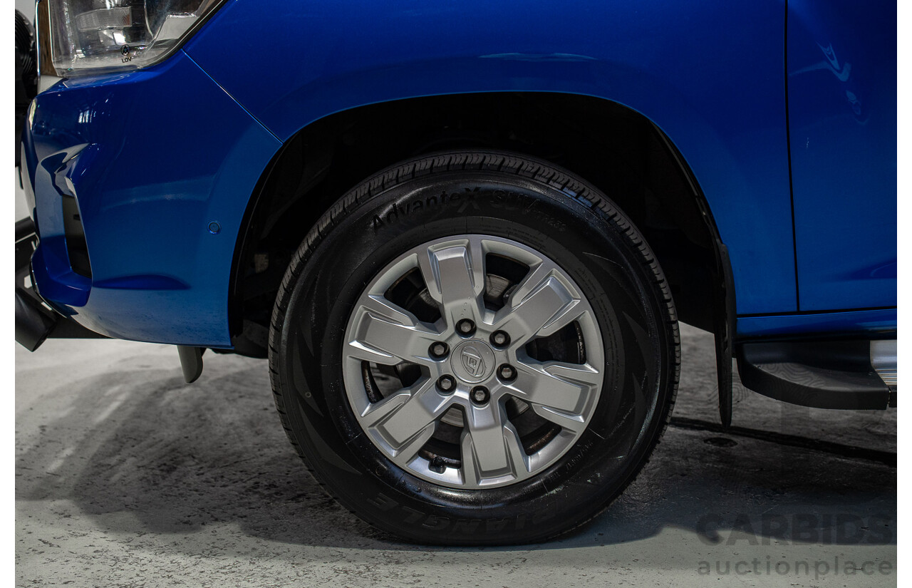10/2020 LDV T60 Luxe (4x4) SK8C Double Cab Utility Blue 2.8L