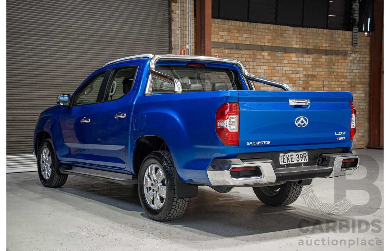 10/2020 LDV T60 Luxe (4x4) SK8C Double Cab Utility Blue 2.8L