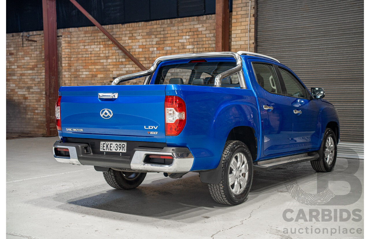 10/2020 LDV T60 Luxe (4x4) SK8C Double Cab Utility Blue 2.8L