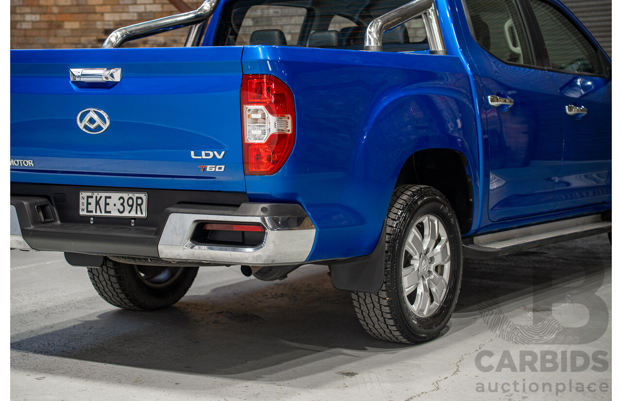 10/2020 LDV T60 Luxe (4x4) SK8C Double Cab Utility Blue 2.8L