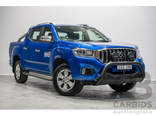 10/2020 LDV T60 Luxe (4x4) SK8C Double Cab Utility Blue 2.8L