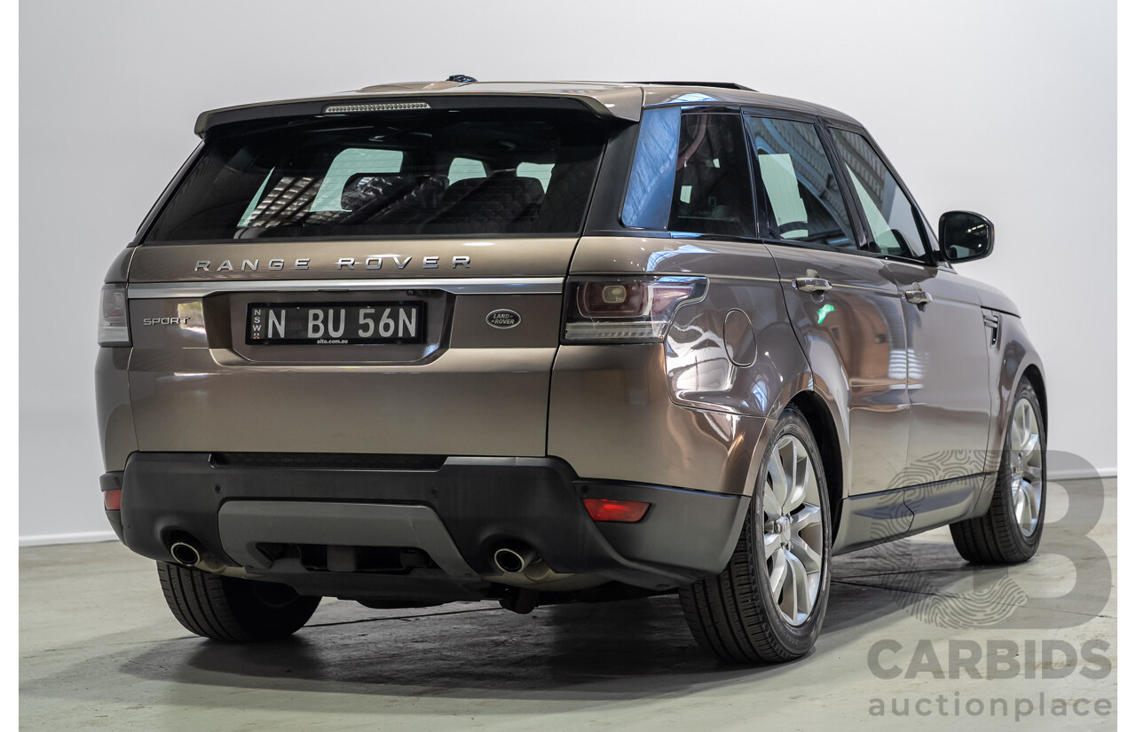 04/2016 Land Rover Range Rover Sport TDV6 SE (AWD) L494 4D Wagon Brown Turbo Diesel 3.0L
