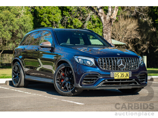 10/2018 Mercedes-AMG GLC63S 4MATIC+ (AWD) X253 MY19.5 4d Wagon Cavansite Metallic Blue 4.0L