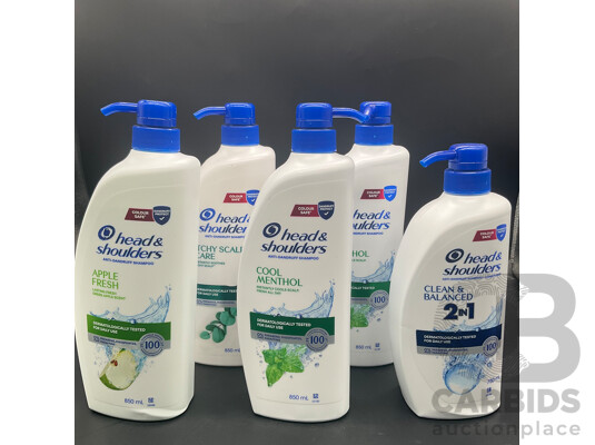 HEAD & SHOULDER Shampoos - Lot of 5