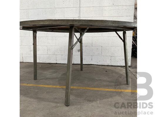 Round Timber Banquet Table - Lot of 2