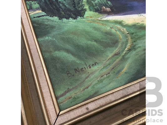 B. Neilson ''South Coast Pastoral'', Oil on Board, 59 X 69 Cm (frame)