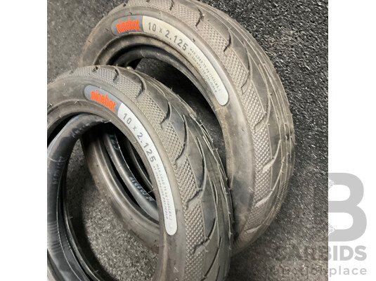 NINEBOT 10x2.125inch Electric Scooter Outer Tyre - Lot of 2