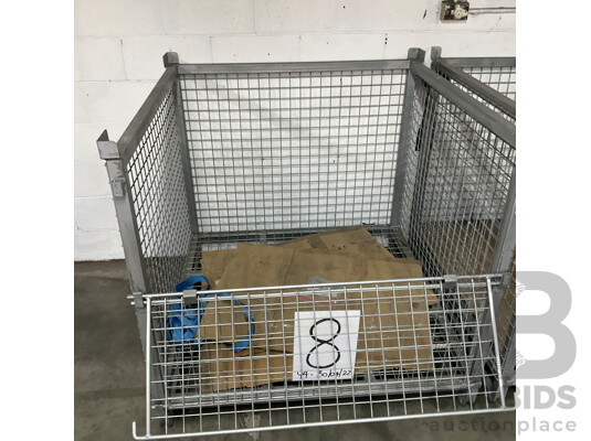 Steel Pallet Cage - Lot of 2