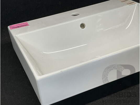 PARISI Velca 600mm Wall Basin 1TH of (TC18601S)