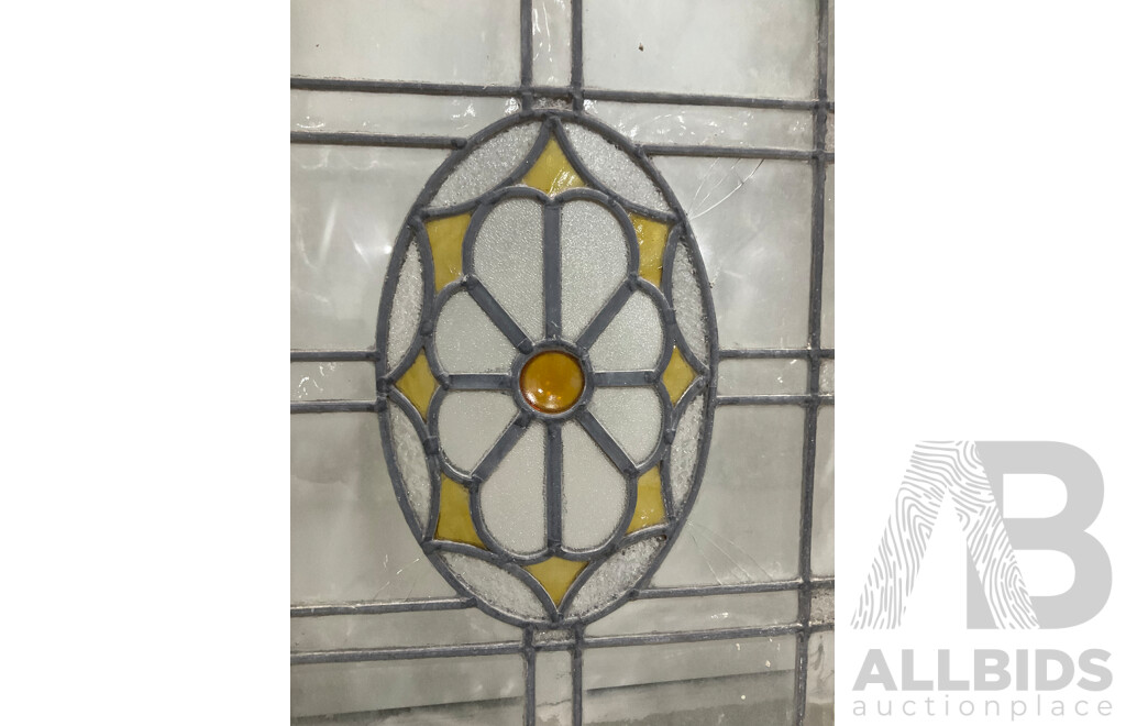 Antique Two Leadlight Windows