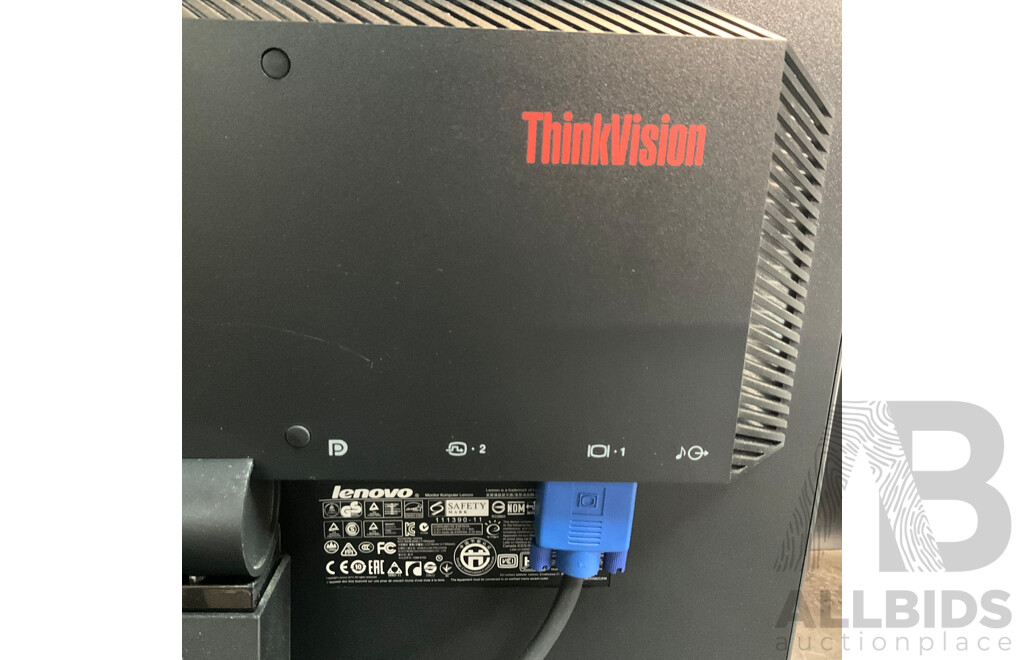 LENOVO ThinkVision (LT1952pwD) LED Monitor & OPTIMA 912107 17'' Monitor - Lot of 2