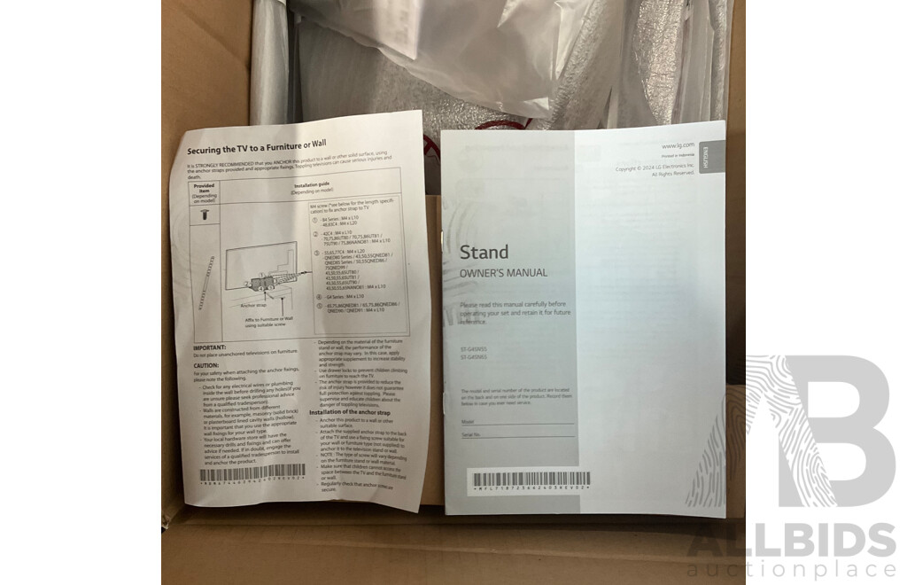 G4 Pedestal Stand ( ST-G4SN55 - ST-G4SN65 )
