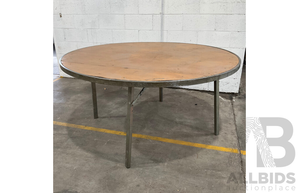 Round Timber Banquet Table - Lot of 2