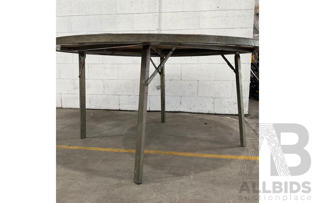 Round Timber Banquet Table - Lot of 2
