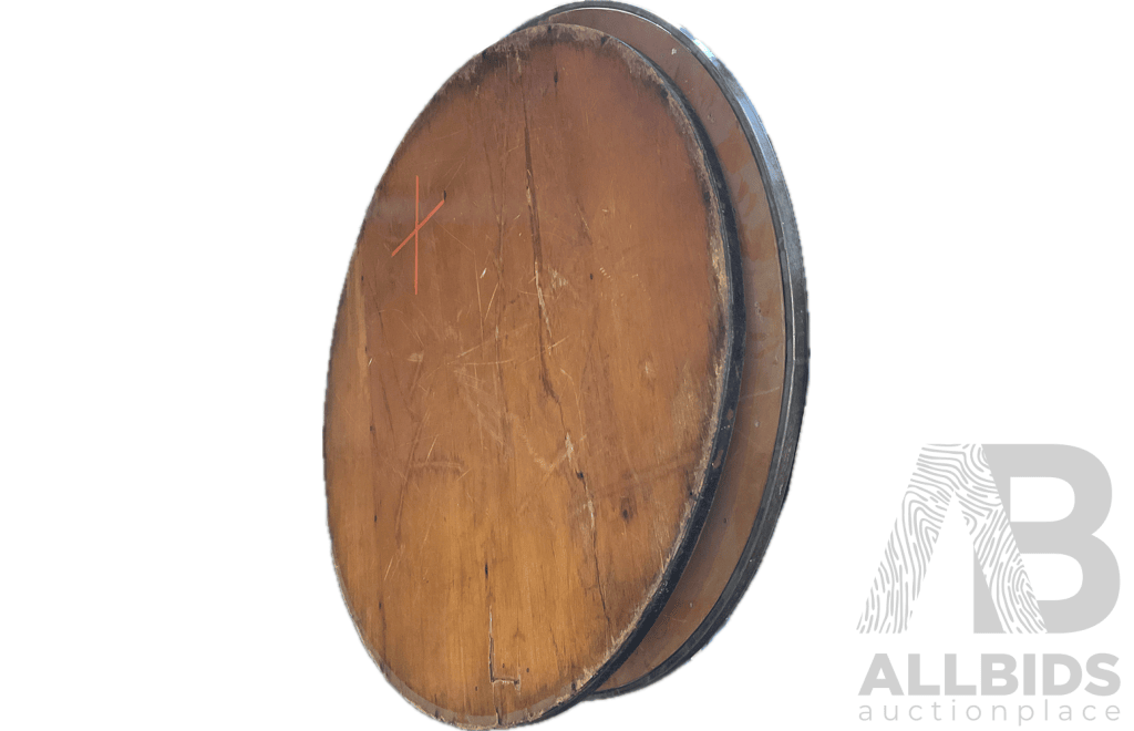 Round Timber Banquet Table - Lot of 2