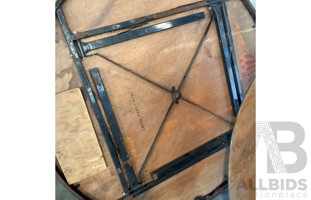 Round Timber Banquet Table - Lot of 2